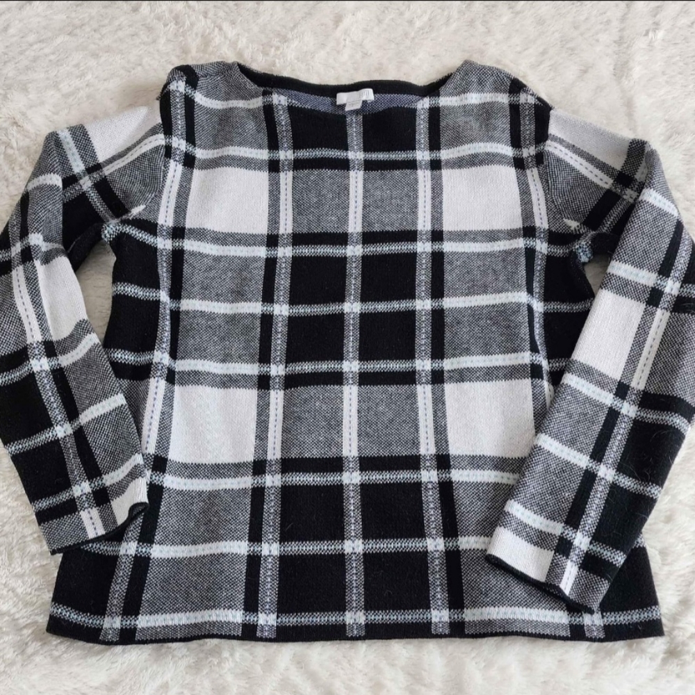 J.Jill Checkered Sweater